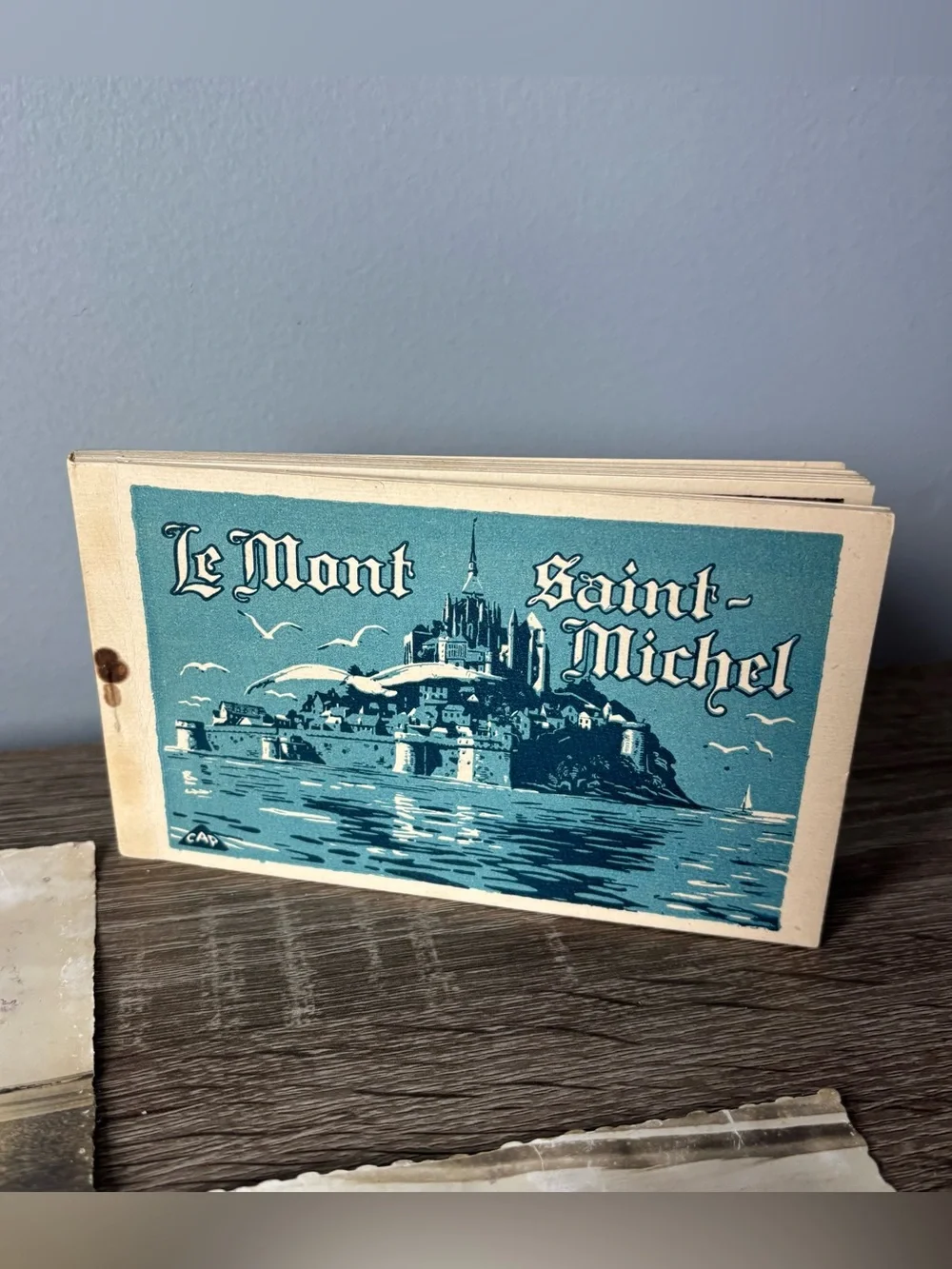 LOT Le Mont Saint Michel France Postcards vintage souvenir sepia
